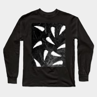 Ferns On Black Long Sleeve T-Shirt